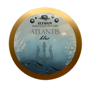 Elysian Atlantis Blue Shaving Soap 4oz
