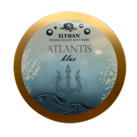 Elysian Atlantis Blue Shaving Soap 4oz
