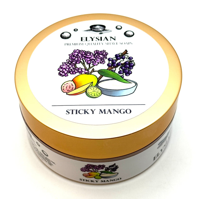 Elysian Sticky Mango Shaving Soap 4oz