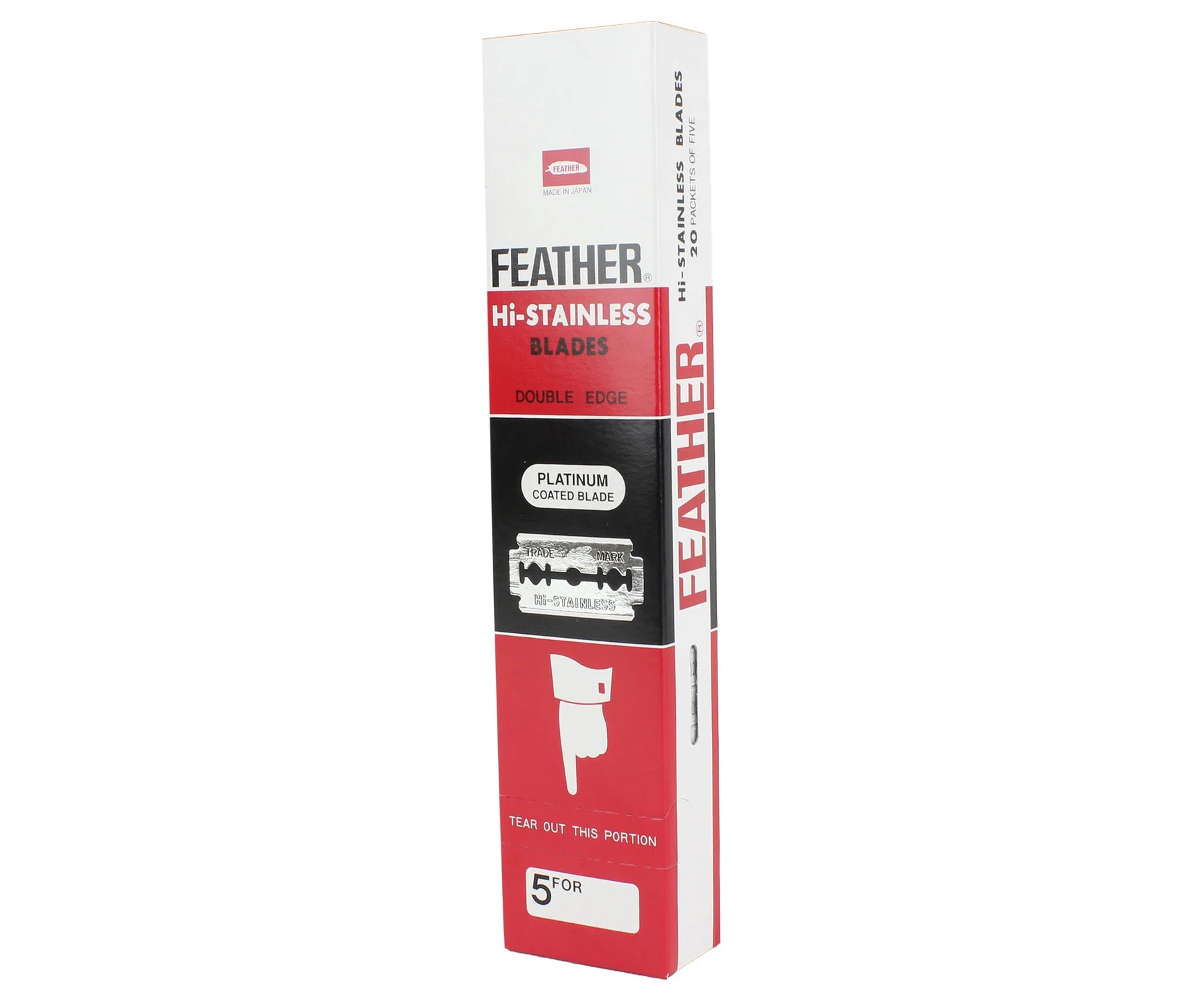 Feather Hi-Stainless Double Edge Blades | The Razor Company