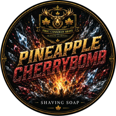 First Canadian Shave Pineapple Cherrybomb Shaving Soap 4oz