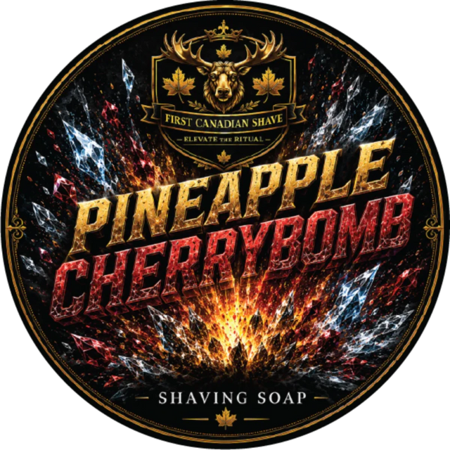 First Canadian Shave Pineapple Cherrybomb Shaving Soap 4oz