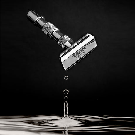 Focus - R63 Tritok - Stainless Steel Slant Double Edge Safety Razor