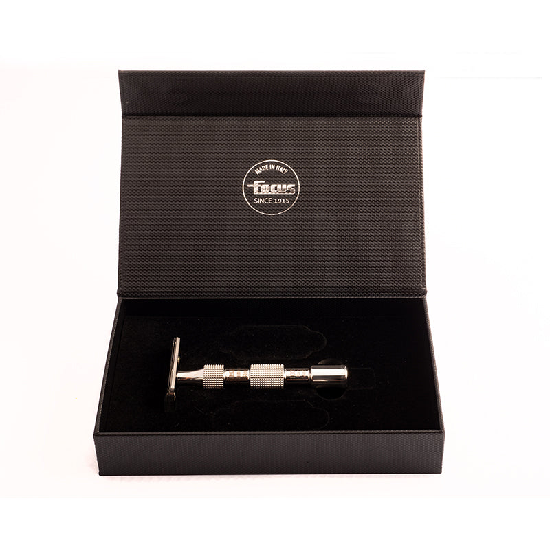 Focus - R63 Tritok - Stainless Steel Slant Double Edge Safety Razor