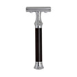 G&F Timor 1920 Closed Comb Safety Razor Ebony Wood Handle 100mm