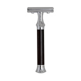 G&F Timor 1920 Closed Comb Safety Razor Ebony Wood Handle 100mm