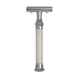 G&F Timor 1920 Closed Comb Safety Razor Ivory Acrylic Handle 100mm
