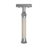 G&F Timor 1920 Closed Comb Safety Razor Ivory Acrylic Handle 100mm
