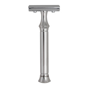G&F Timor 1920 Closed Comb Safety Razor Stainless Steel Handle 100mm