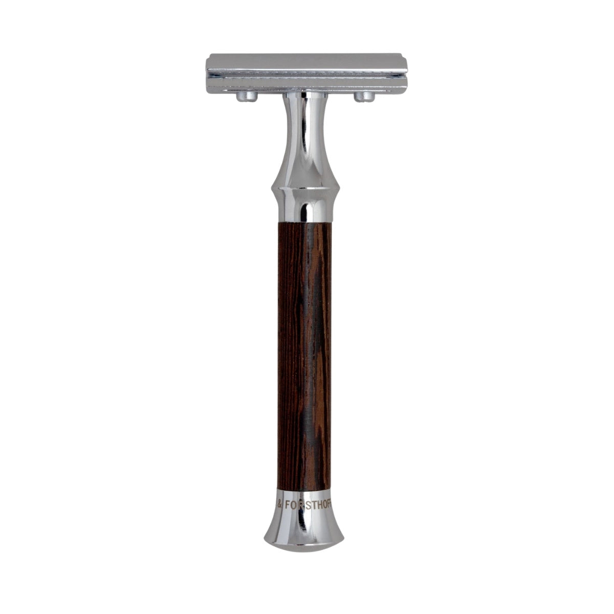 G&F Timor 1920 Closed Comb Safety Razor Wenge Wood Handle 100mm