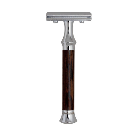 G&F Timor 1920 Closed Comb Safety Razor Wenge Wood Handle 100mm