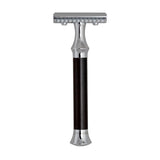 G&F Timor 1920 Open Comb Safety Razor Ebony Wood Handle 100mm