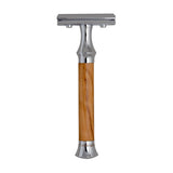 G&F Timor 1920 Safety Razor Olive Wood Handle 100mm