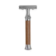 G&F Timor 1920 Safety Razor Walnut Wood Handle 100mm