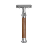 G&F Timor 1920 Safety Razor Walnut Wood Handle 100mm