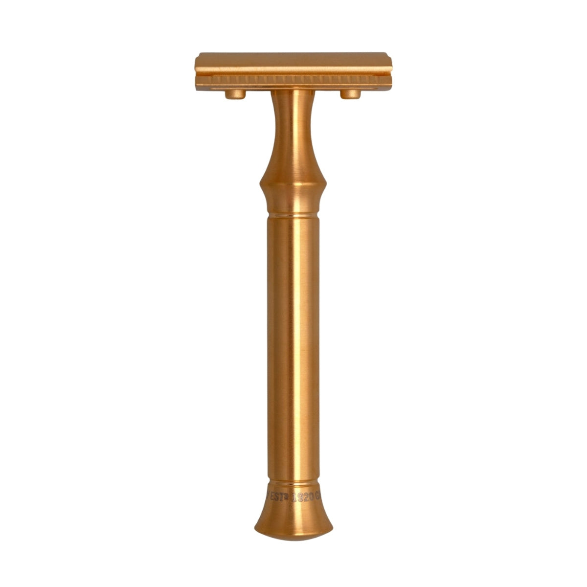 G&F Timor ZÓE Classic Edition Closed Comb Safety Razor Matte Gold Stainless Steel Handle 100mm
