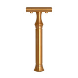 G&F Timor ZÓE Classic Edition Closed Comb Safety Razor Matte Gold Stainless Steel Handle 100mm
