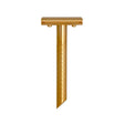G&F Timor ZÓE New Edition Closed Comb Safety Razor Matte Gold Stainless Steel Handle 90mm
