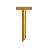 G&F Timor ZÓE New Edition Closed Comb Safety Razor Matte Gold Stainless Steel Handle 90mm
