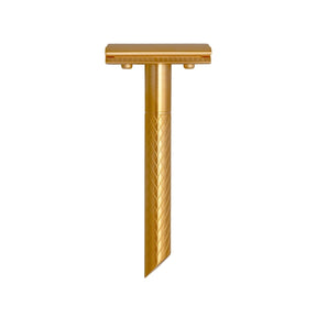 G&F Timor ZÓE New Edition Closed Comb Safety Razor Matte Gold Stainless Steel Handle 90mm

