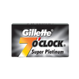 Gillette 7 O'Clock Black Super Platinum Double Edge Razor Blades