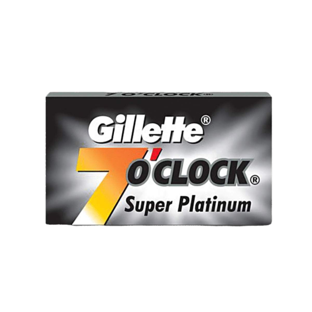Gillette 7 O'Clock Black Super Platinum Double Edge Razor Blades