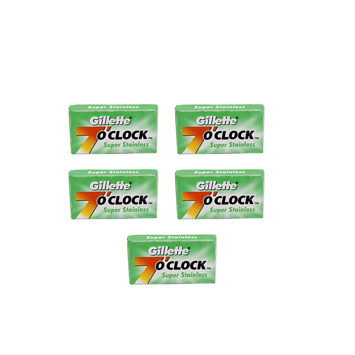 Gillette 7 O'Clock Green Super Stainless Double Edge Razor Blades