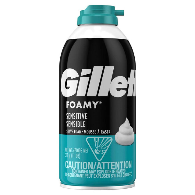 Gillette Foamy Shaving Cream Sensitive Skin Formula 11oz
