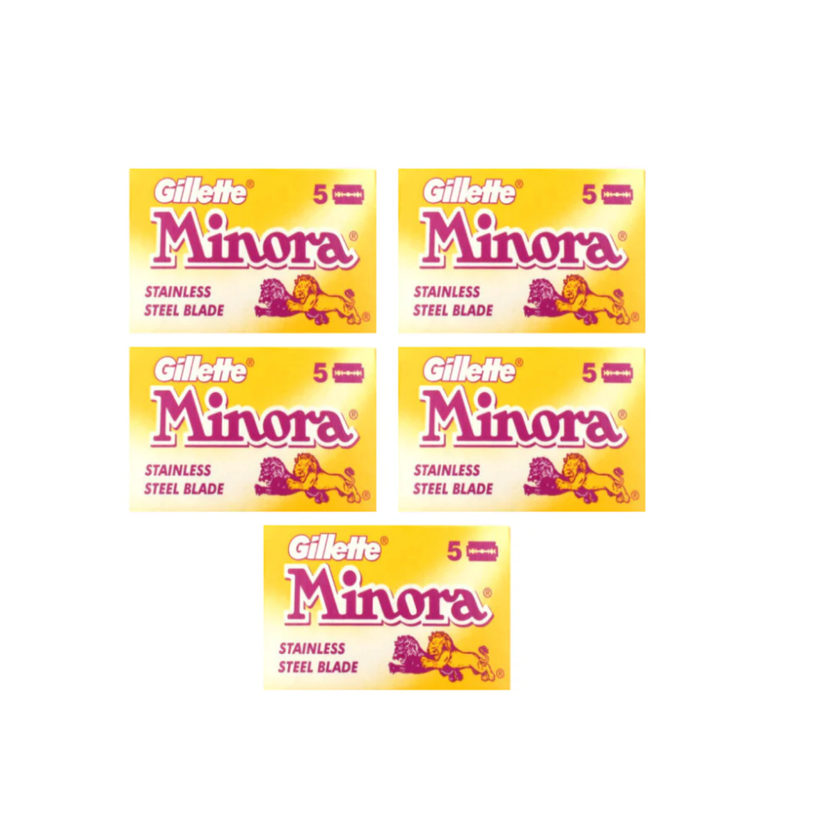 Gillette - Minora - Stainless Steel Double Edge Razor Blades