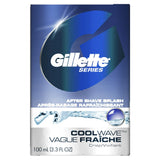 Gillette Series Cool Wave Aftershave Splash for Men 3.3oz