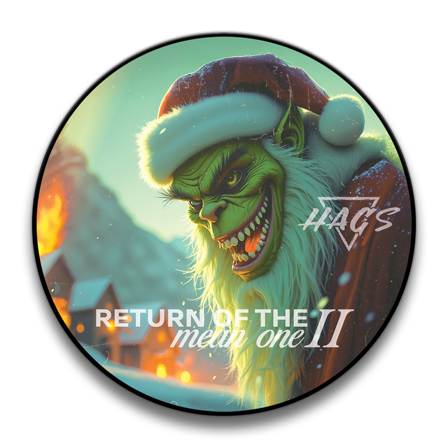 HAGS Return Of The Mean One II Christmas Special Edition Shaving Soap 4oz