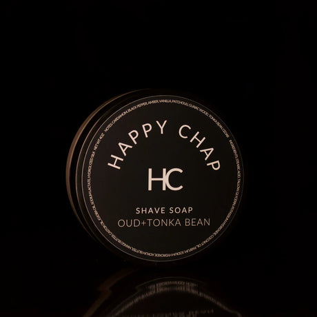 Happy Chap Oud+Tonka Bean Shaving Soap 4oz