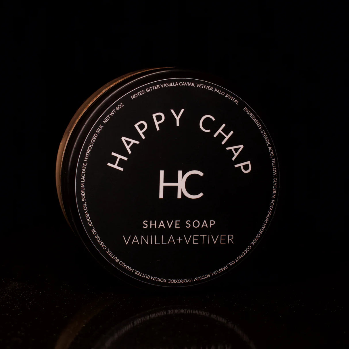 Happy Chap Vanilla+Vetiver Shaving Soap 4oz