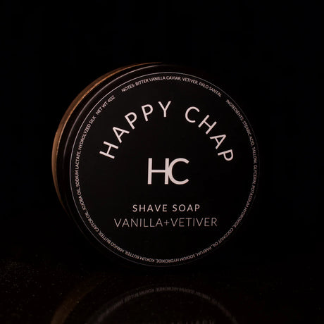 Happy Chap Vanilla+Vetiver Shaving Soap 4oz