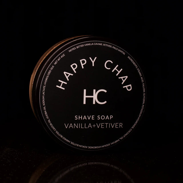 Happy Chap Vanilla+Vetiver Shaving Soap 4oz