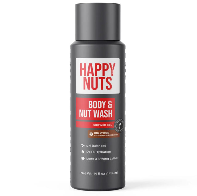 Happy Nuts Big Wood Body & Nut Wash 14oz