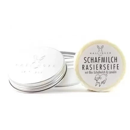 Haslinger Schafmilch Shave Soap with Sheep Milk and Lanolin - 60g