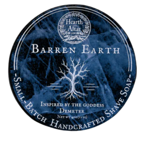 Hearth and Altar Barren Earth Shave Soap 3.8oz