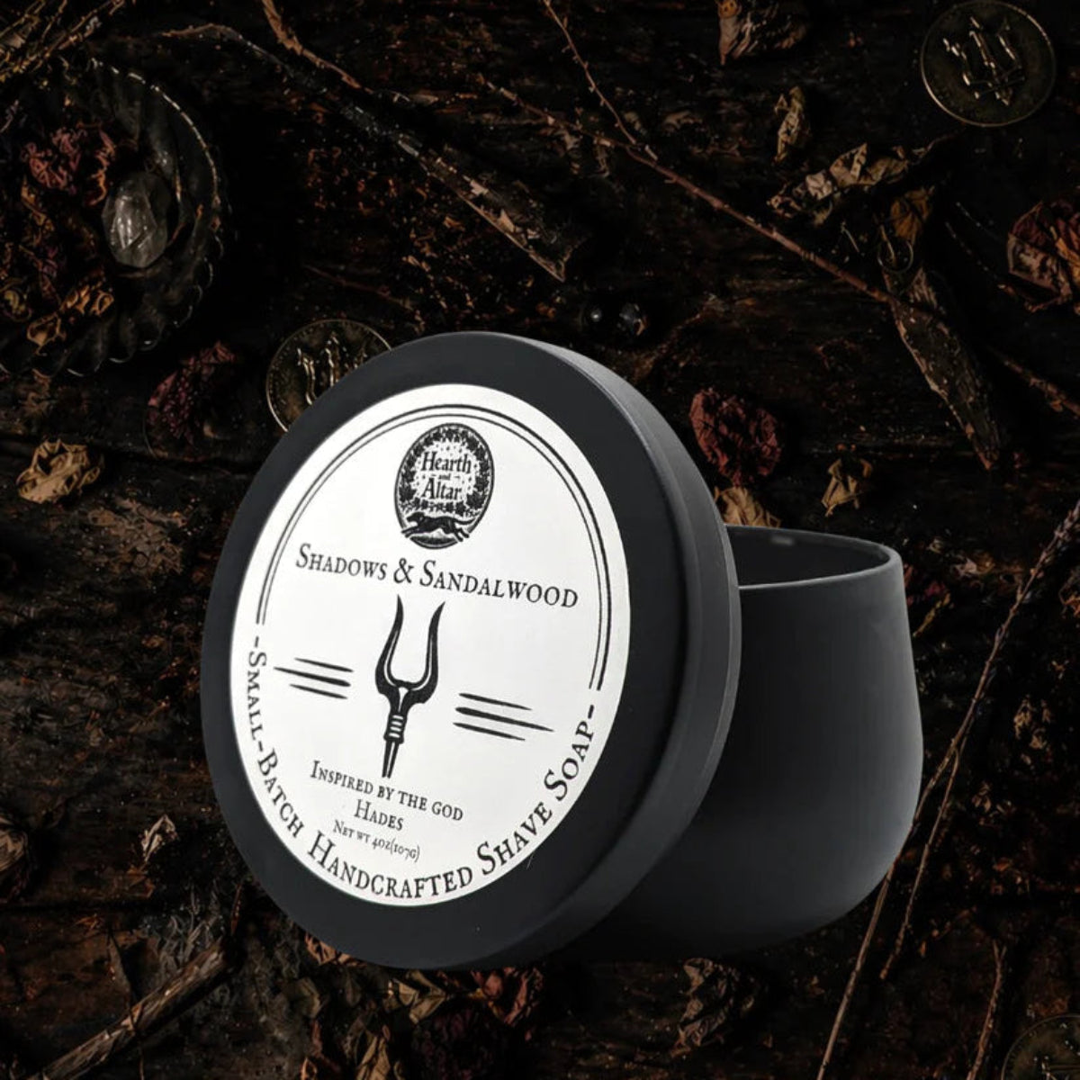 Hearth and Altar Shadows & Sandalwood Shave Soap 3.8oz