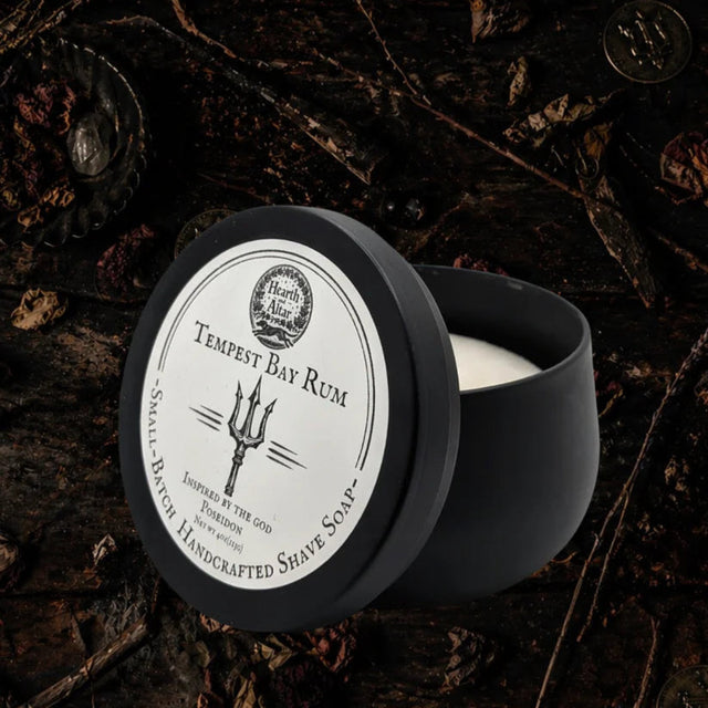 Hearth and Altar Tempest Bay Rum Shave Soap 3.8oz.