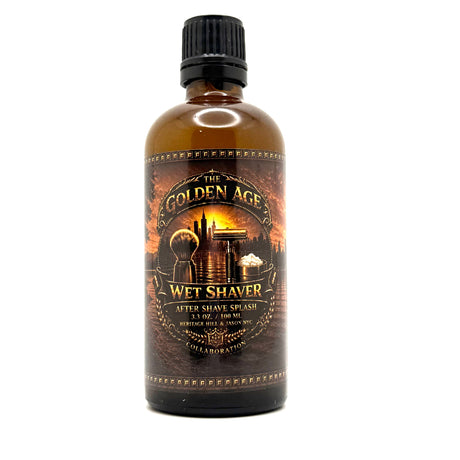 Heritage Hill Shave Company The Golden Age Wet Shaver Aftershave Splash 100ml