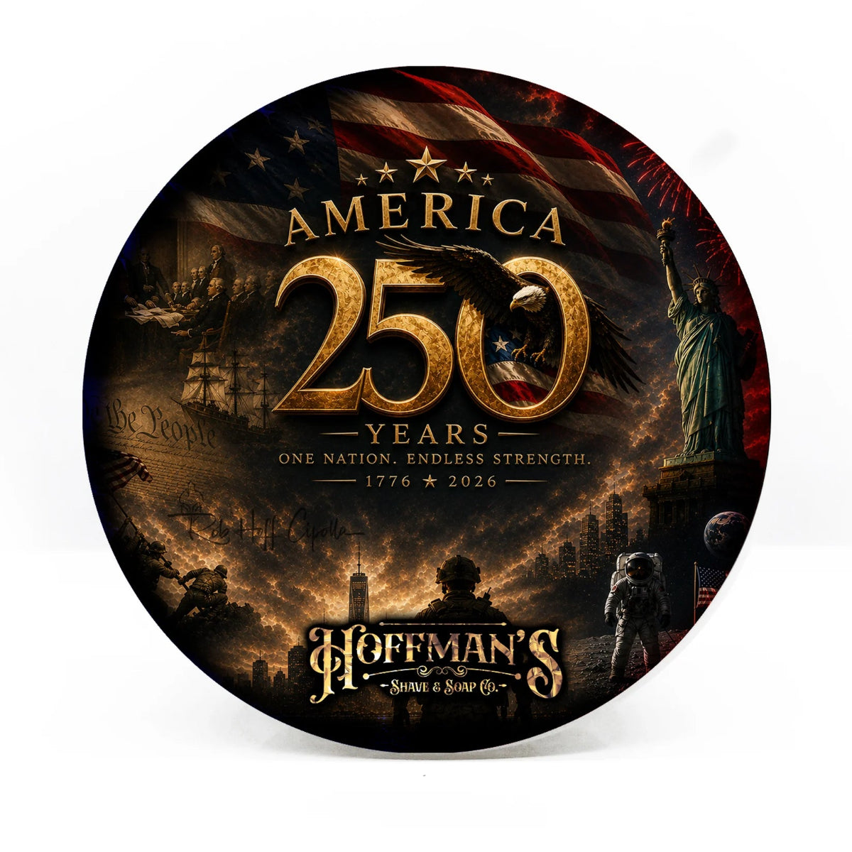Hoffman's America 250 Edition Shave Soap 4oz