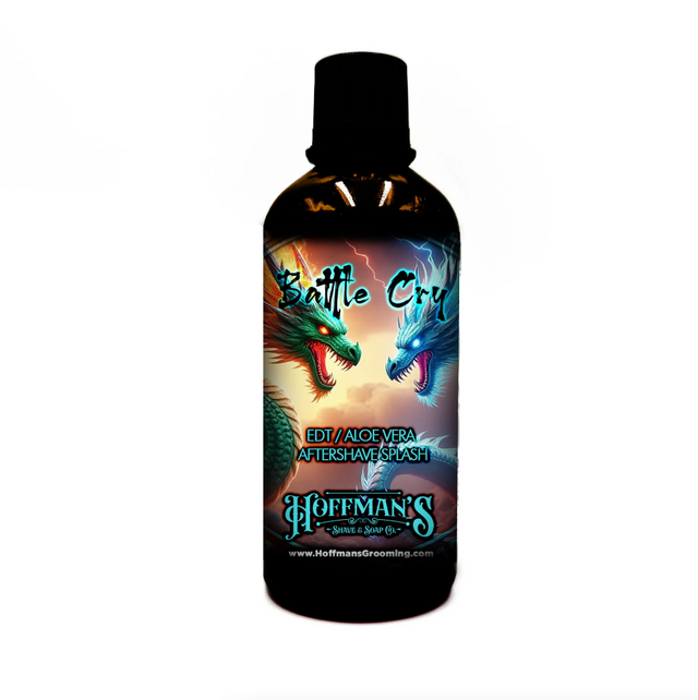 Hoffman's Battle Cry EDT Aloe Vera Aftershave Splash 100ml