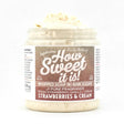 How Sweet It is Strawberries and Cream Whipped Soap with Raw Sugar 8oz