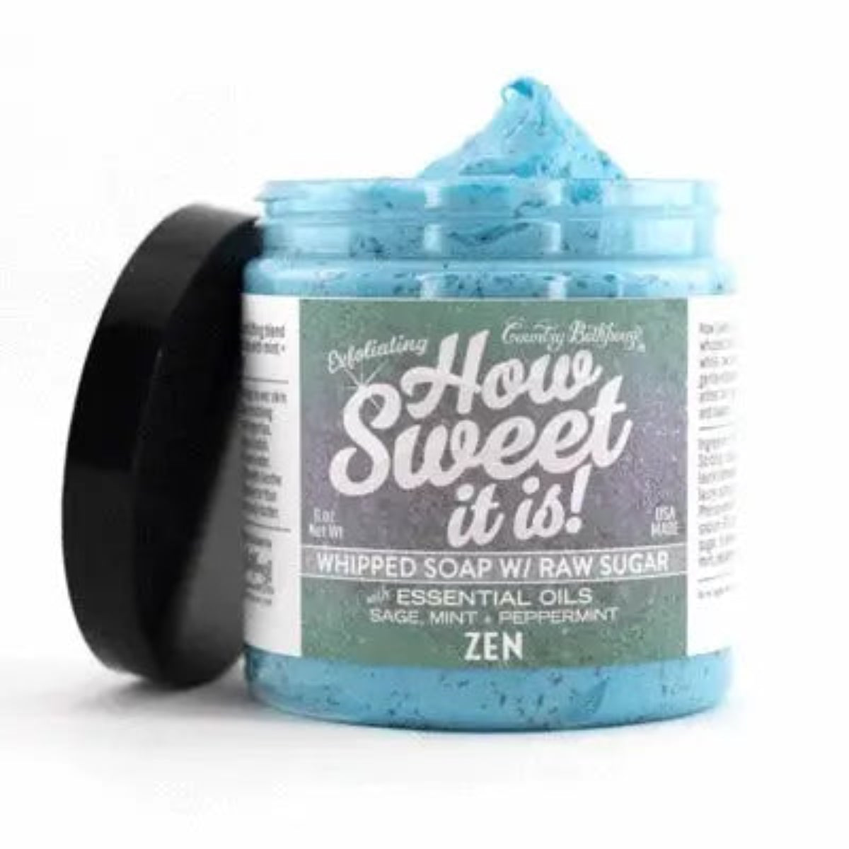 How Sweet It is Zen Whipped Soap with Raw Sugar 8oz