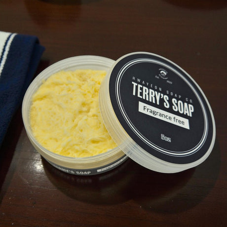 Hwayeon Soap Co. Terry's Soap Fragrance Free Shave Soap 5oz