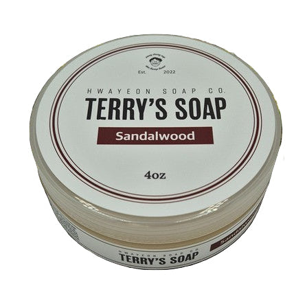 Hwayeon Soap Co. Terry's Soap Sandalwood Shave Soap 5oz