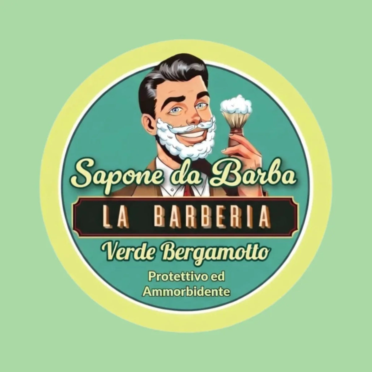 La Barberia Verde Bergamotto Shaving Soap 5oz