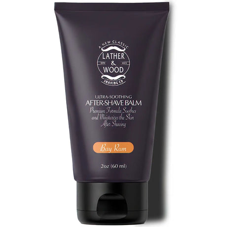 Lather & Wood Shaving Co. Bay Rum Aftershave Balm 2oz