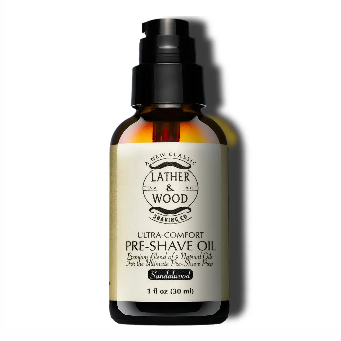 Lather & Wood Shaving Co. Pre-Shave Oil Sandalwood 1oz